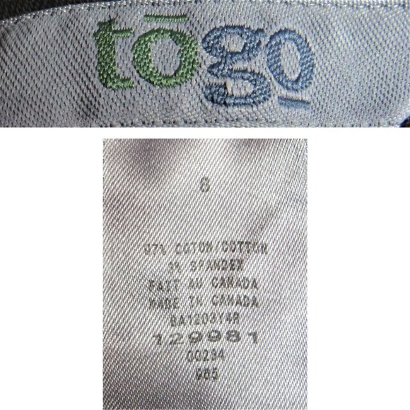TOGO Black Skinny Pants in Size 8 - Picture 3 of 5